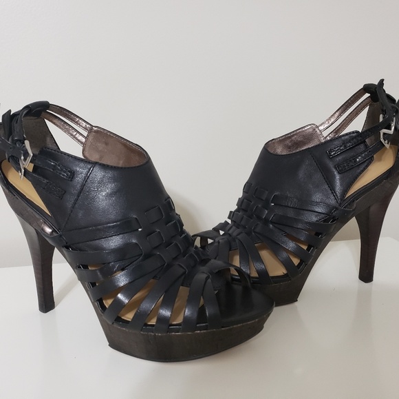 Nine West anasophiar black sandals - Picture 1 of 3